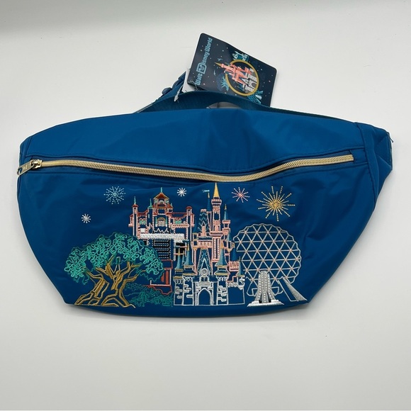 Disney Parks Walt Disney World Travel Belt Bag Fanny Pack NWT 2024 embroidered - Picture 1 of 10